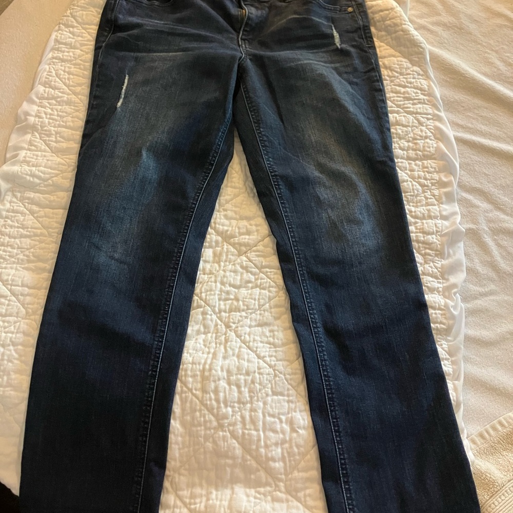 Democracy Women’s Ab Solution Girlfriend Jeans Indigo, size 10 Like New